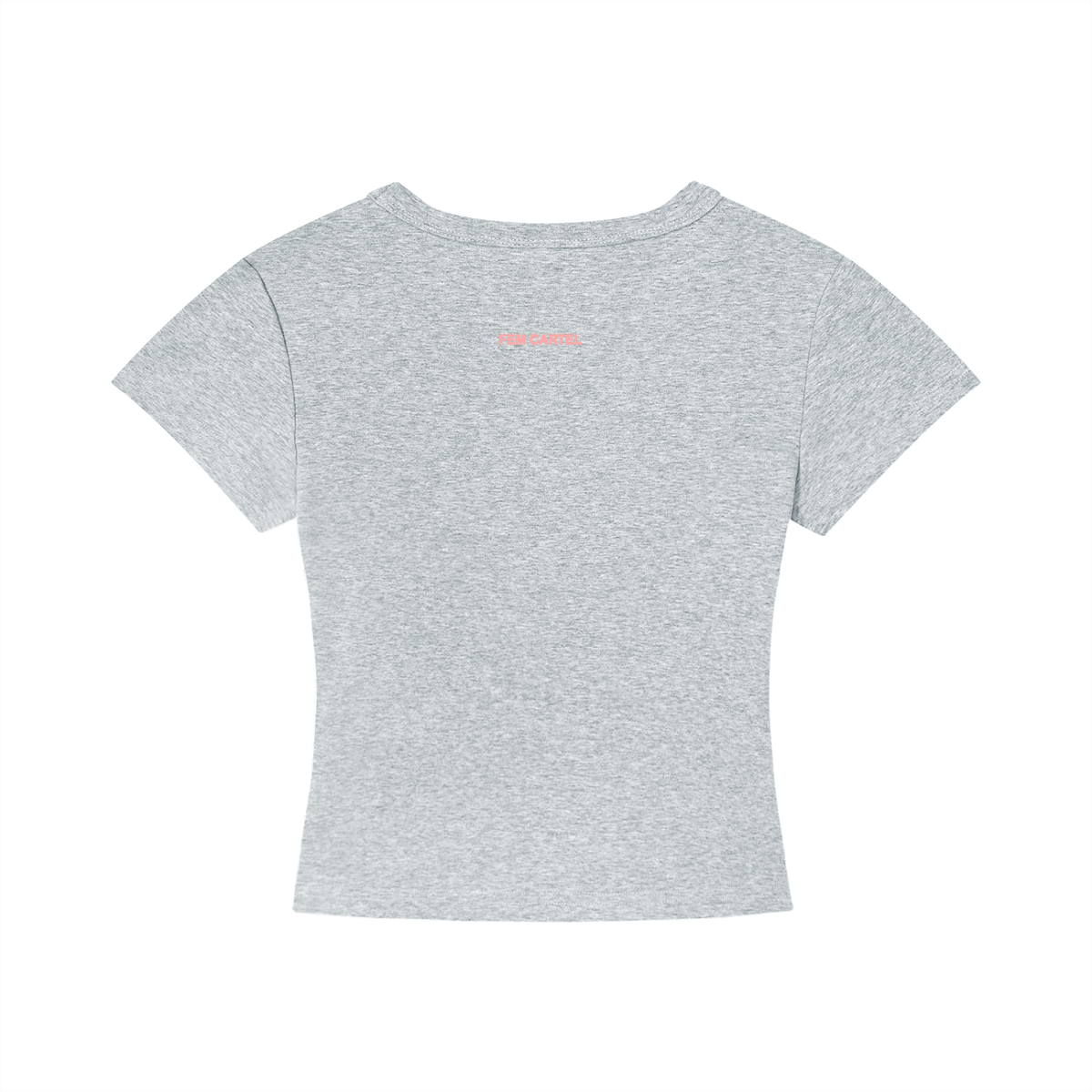 Cropped T-Shirt Script | Pink Logo