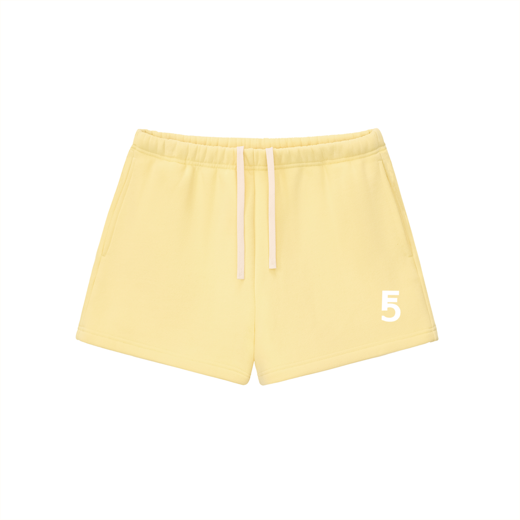 Fleece Drawstring Sweatshorts | White Logo