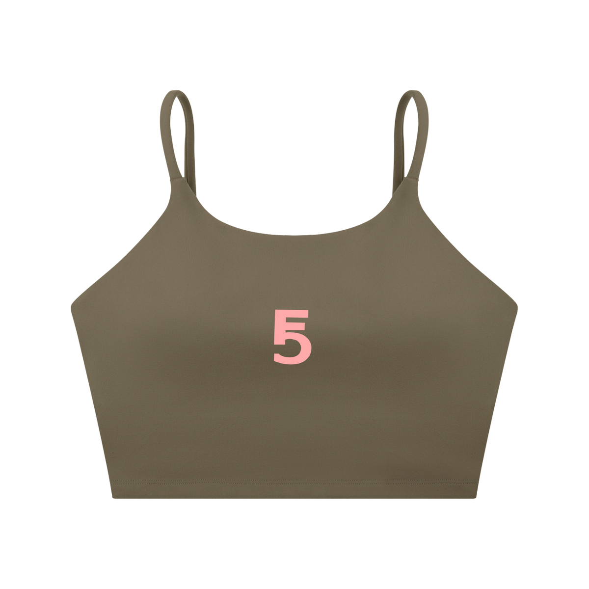 Spaghetti Strap Yoga Sports Bra Icon | Pink Logo