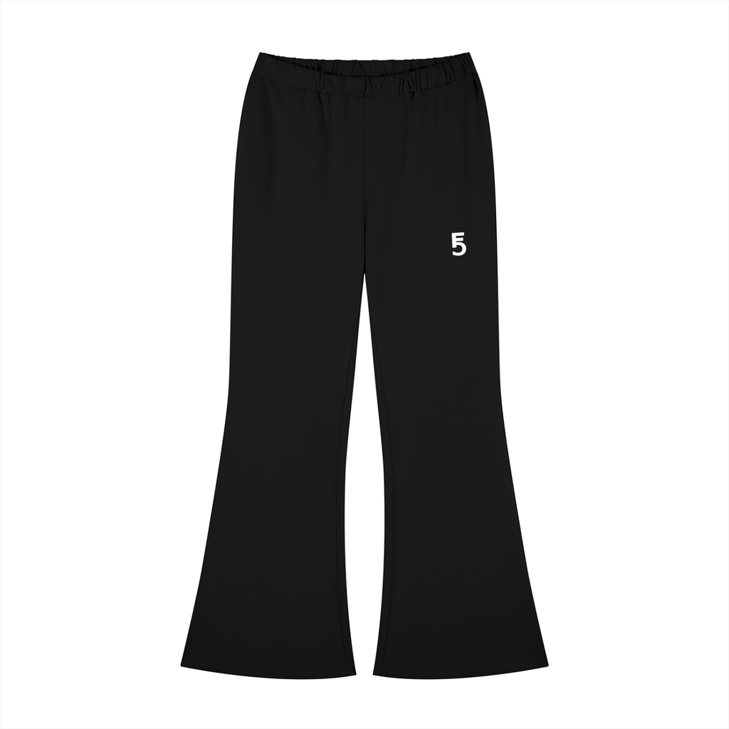 Slim-Fit Flared Sweatpants | White Logo