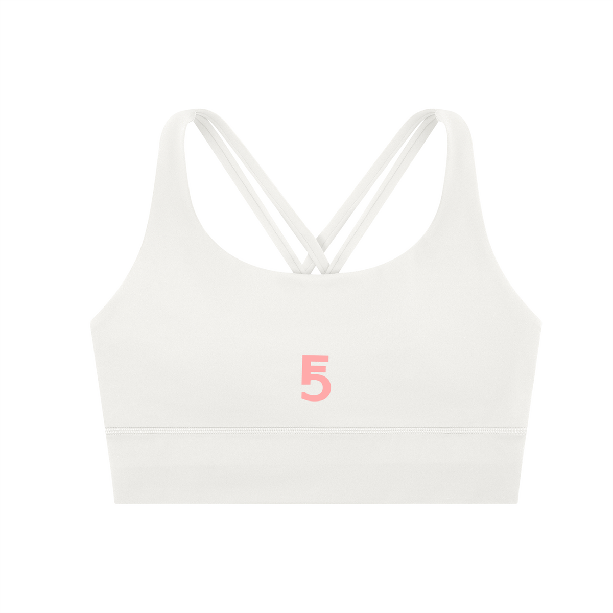 Strappy Criss-Cross Sports Bra Icon | Pink Logo