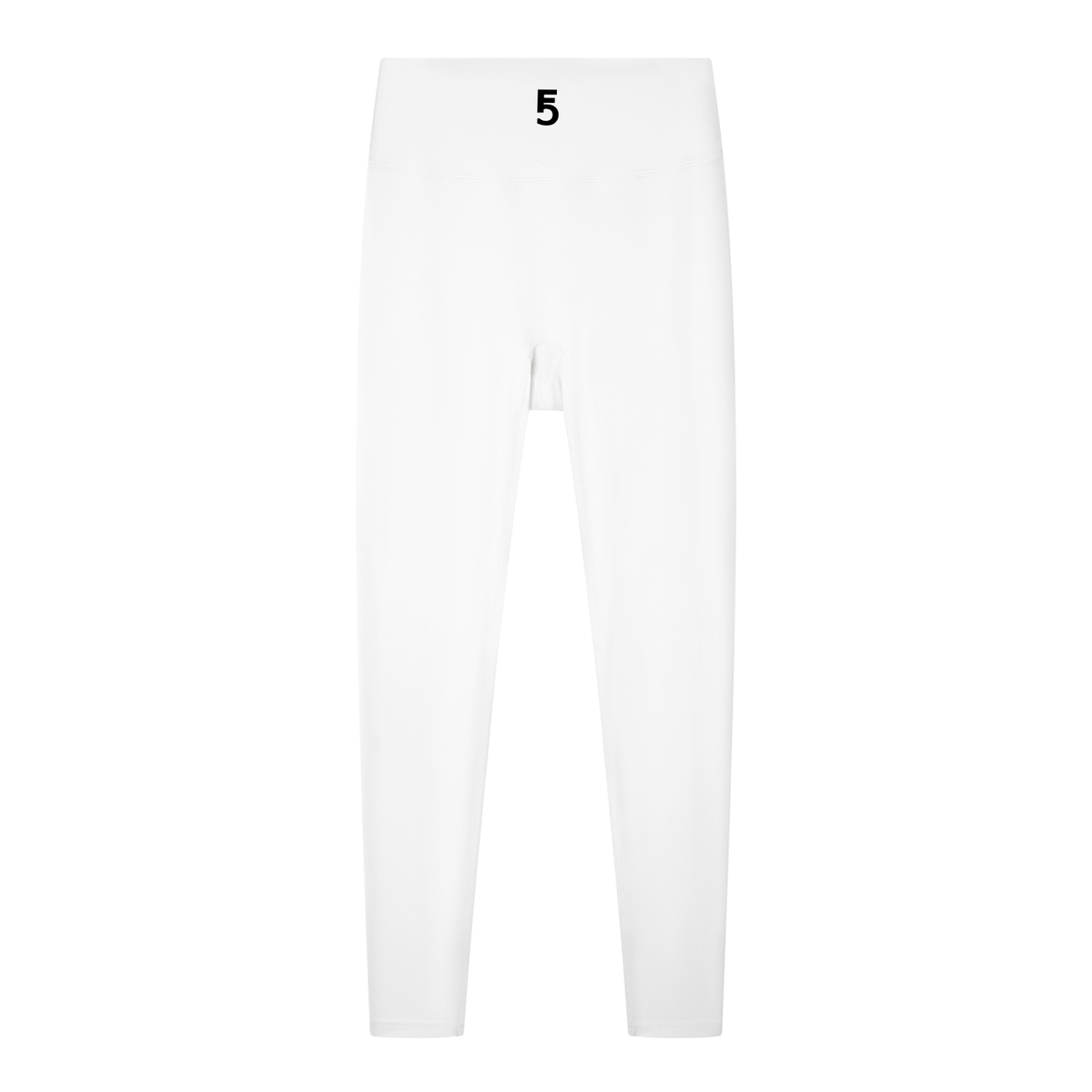 Solid High Rise Leggings | Black Logo