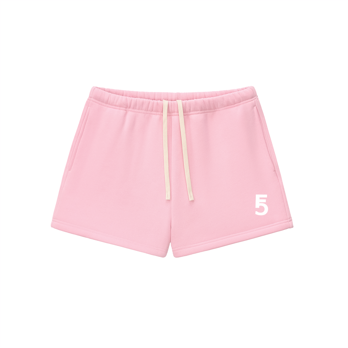 Fleece Drawstring Sweatshorts | White Logo