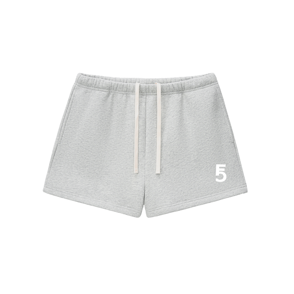 Fleece Drawstring Sweatshorts | White Logo