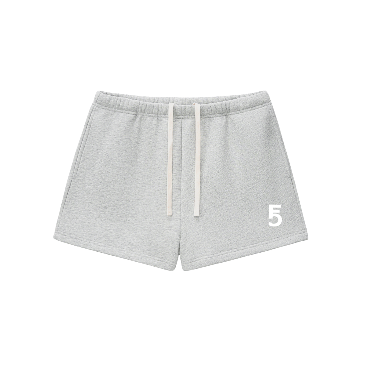 Fleece Drawstring Sweatshorts | White Logo