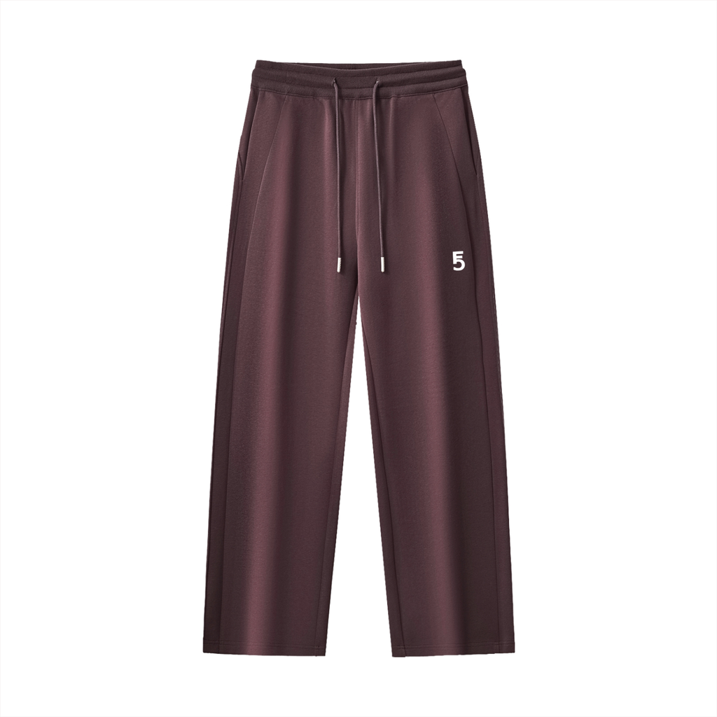 Drawstring Straight-Leg Sweatpants Icon | White Logo