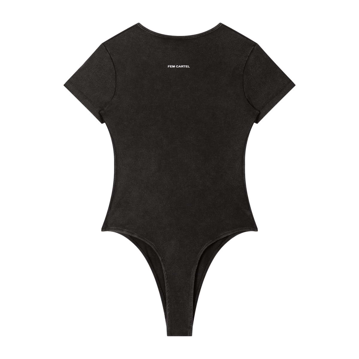 Mineral Wash Crewneck Bodysuit Icon | White Logo