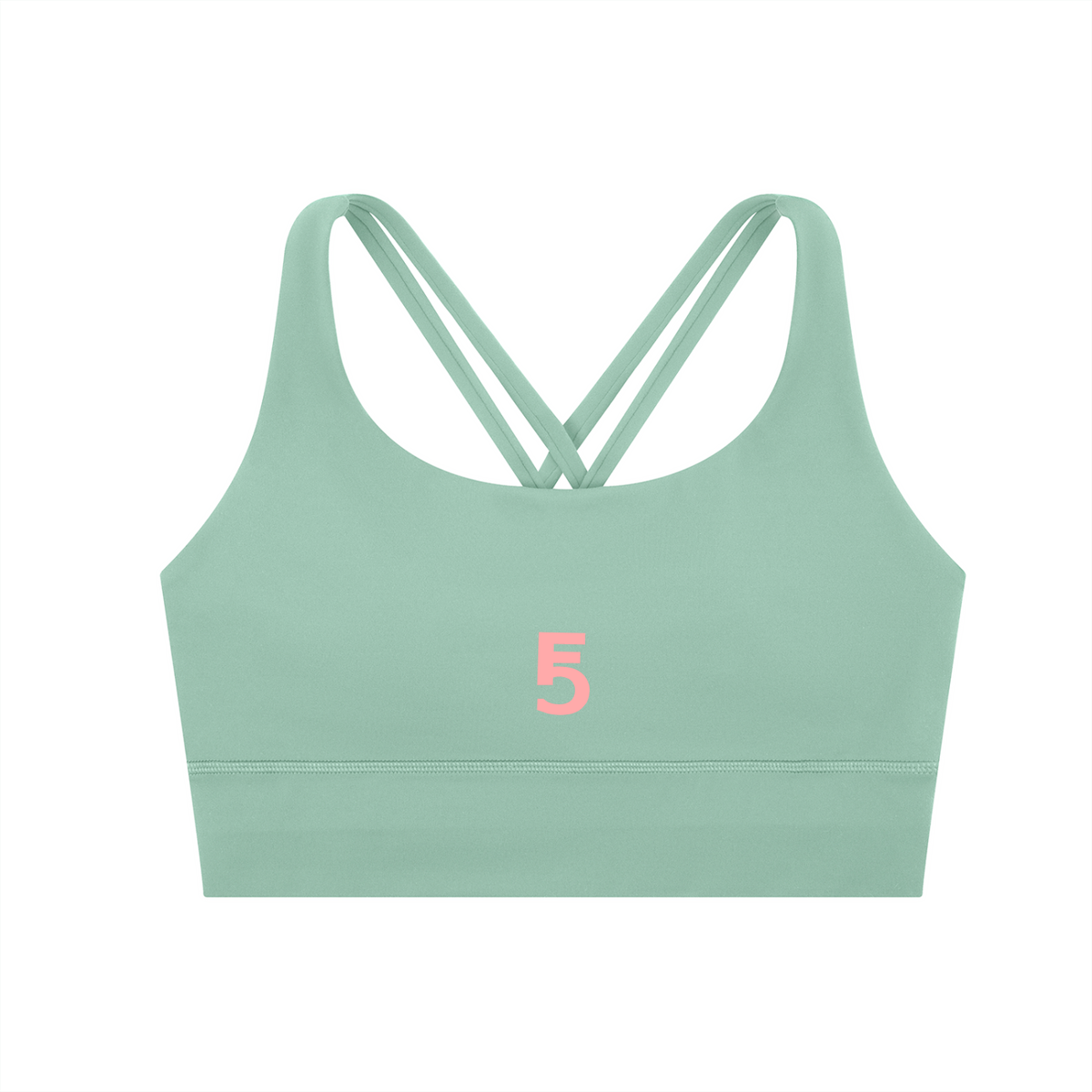 Strappy Criss-Cross Sports Bra Icon | Pink Logo