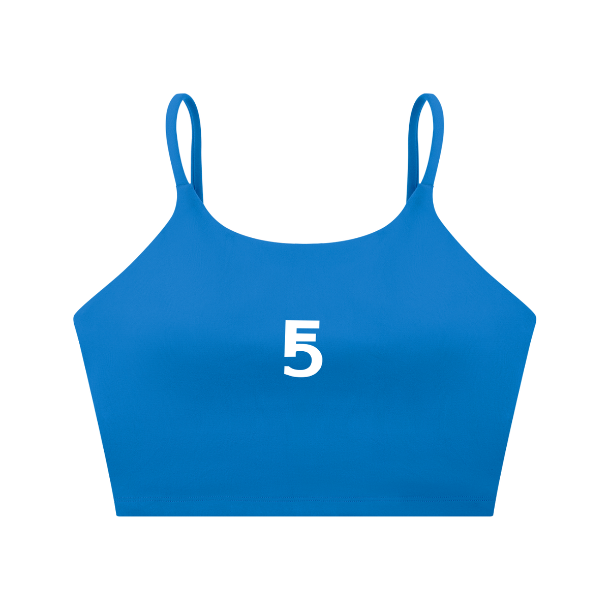 Spaghetti Strap Yoga Sports Bra Icon | White Logo