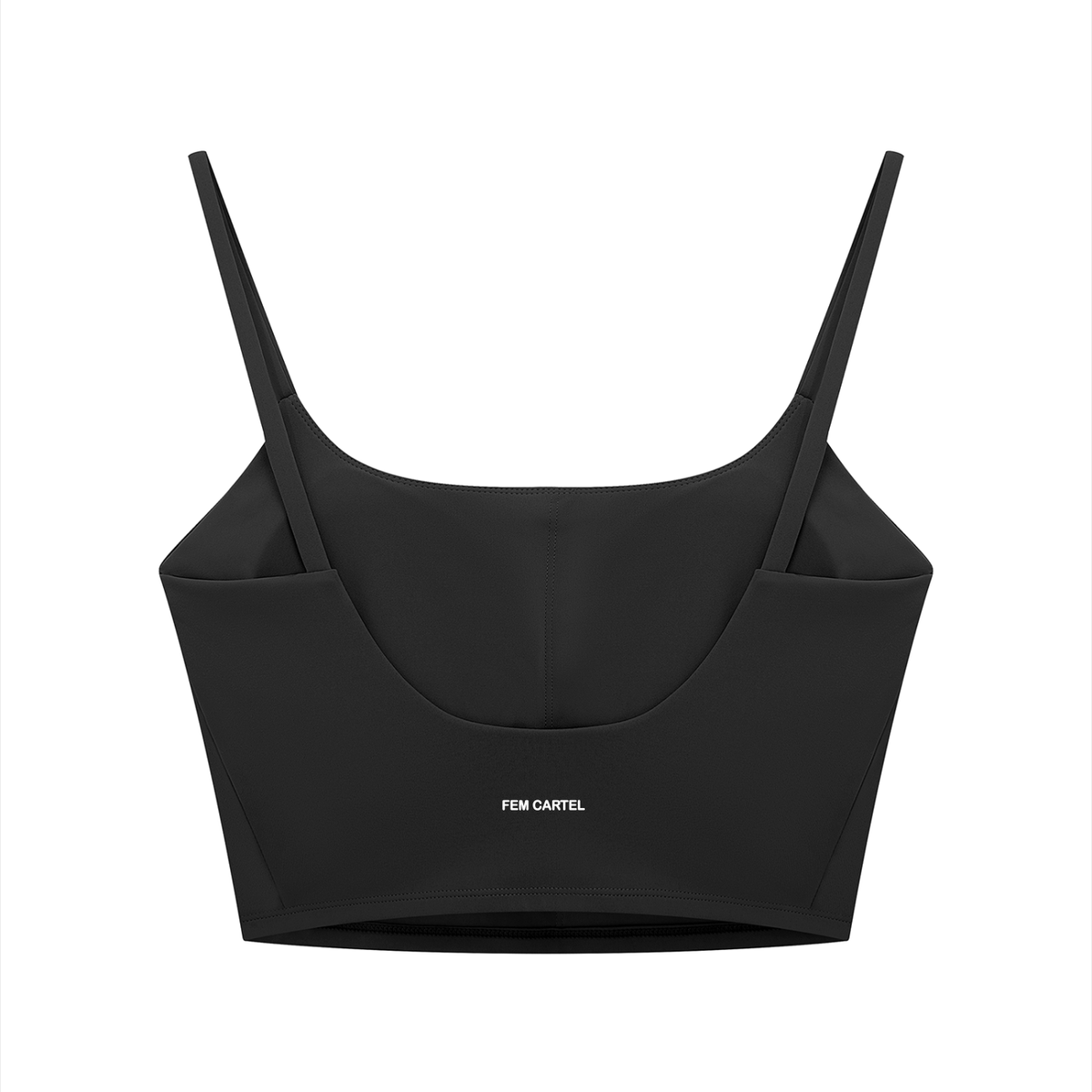 Solid Color Sports Bra Script | White Logo