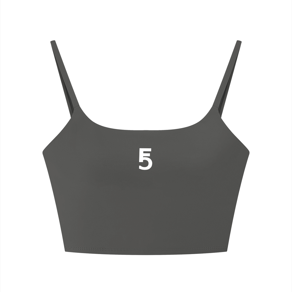 Solid Color Sports Bra Icon | White Logo