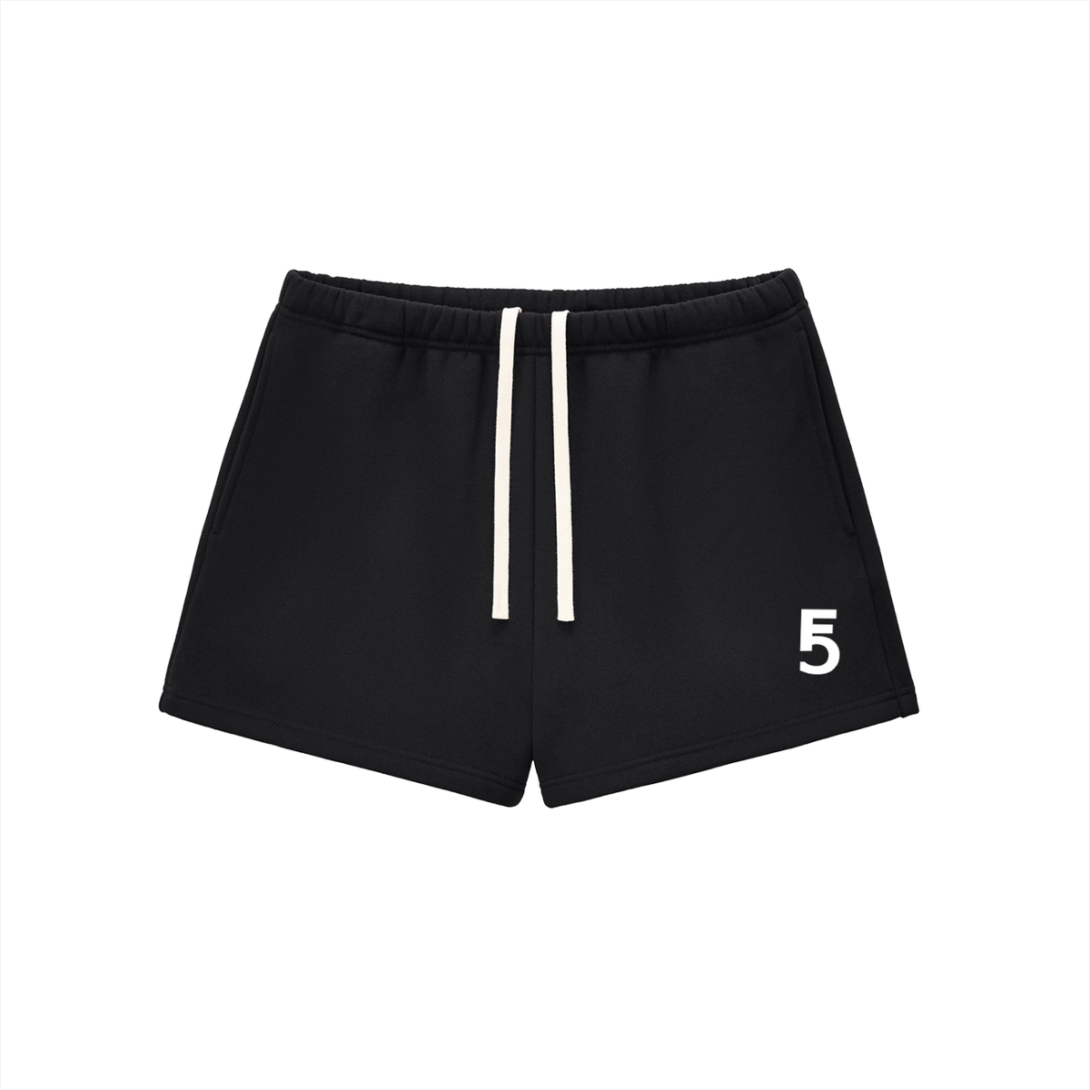 Fleece Drawstring Sweatshorts | White Logo