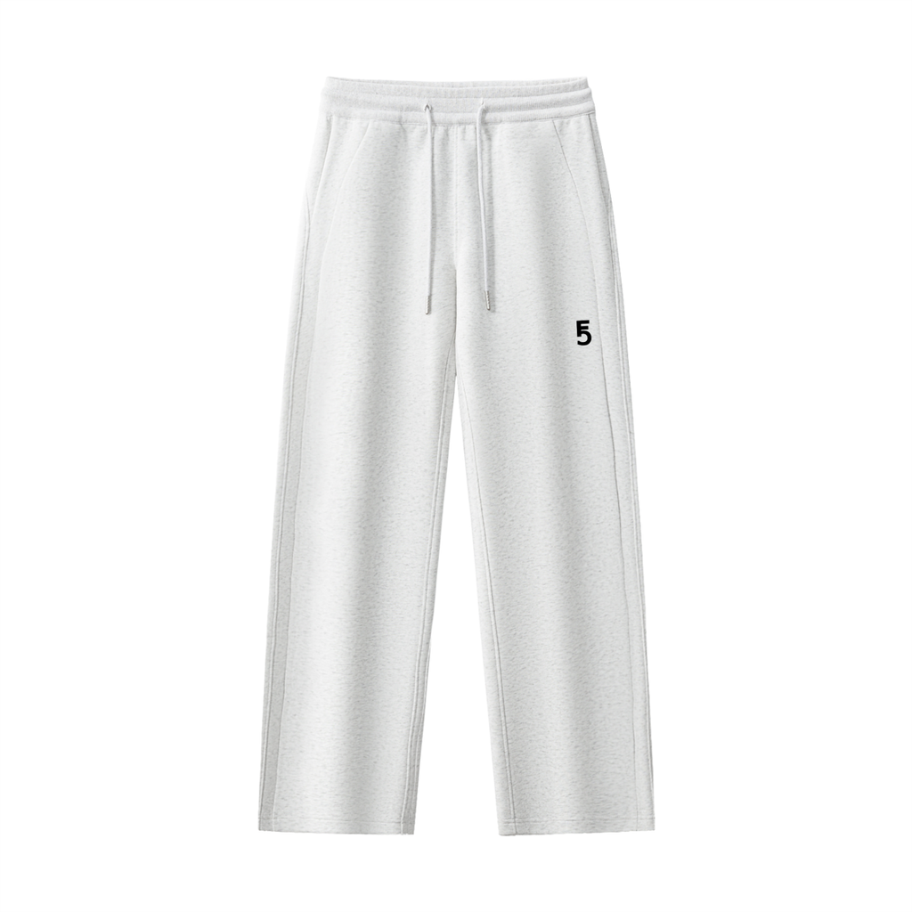 Drawstring Straight-Leg Sweatpants Icon | Black Logo