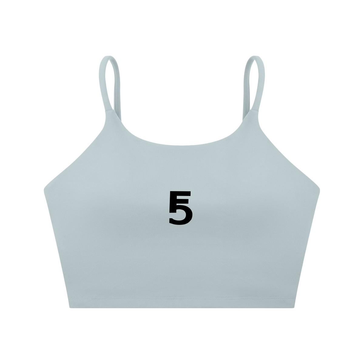 Spaghetti Strap Yoga Sports Bra Icon | Black Logo