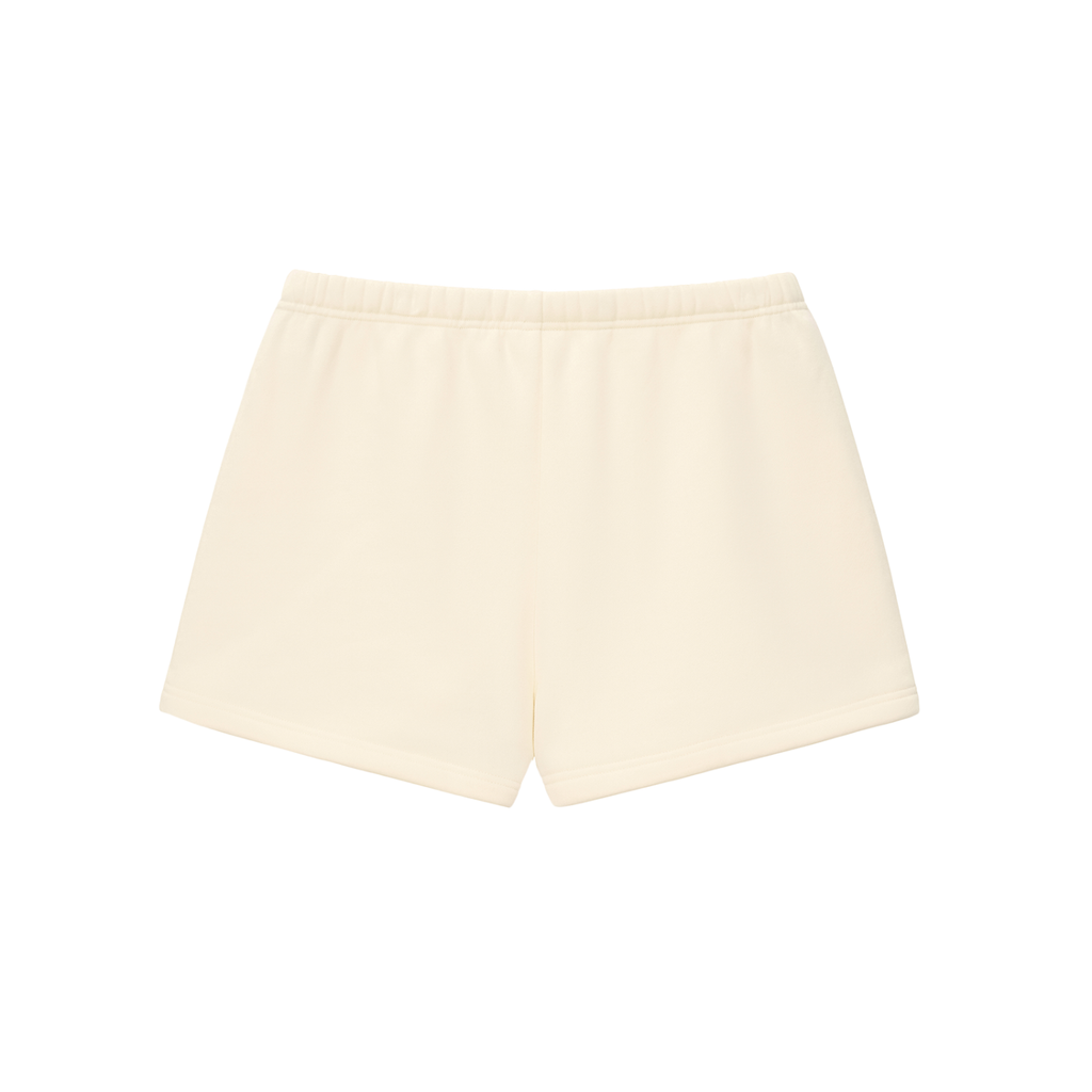 Fleece Drawstring Sweatshorts | White Logo