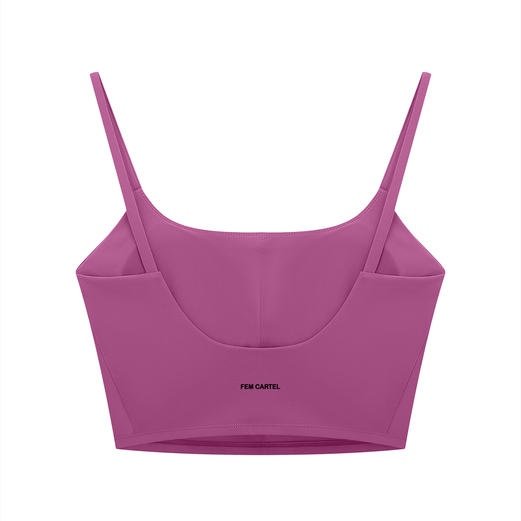 Solid Color Sports Bra Icon | Black Logo
