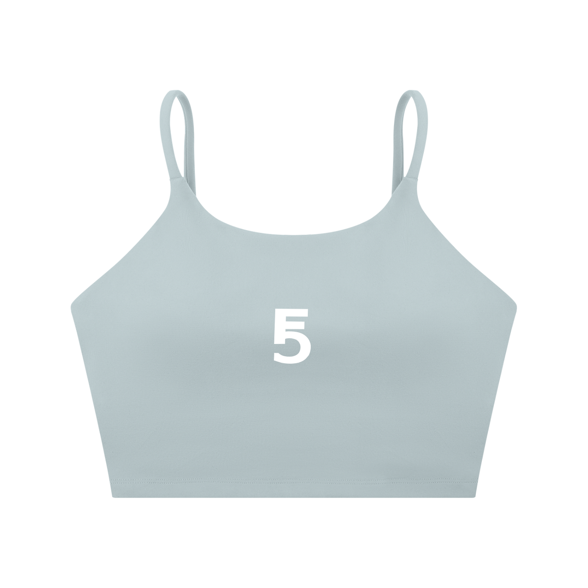 Spaghetti Strap Yoga Sports Bra Icon | White Logo