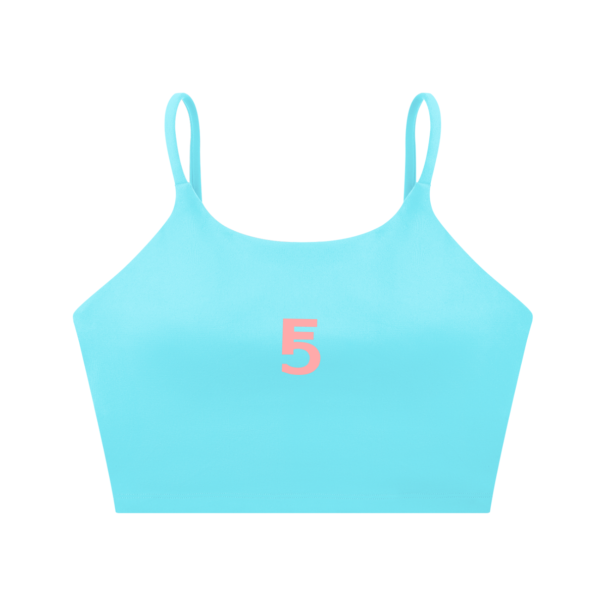 Spaghetti Strap Yoga Sports Bra Icon | Pink Logo