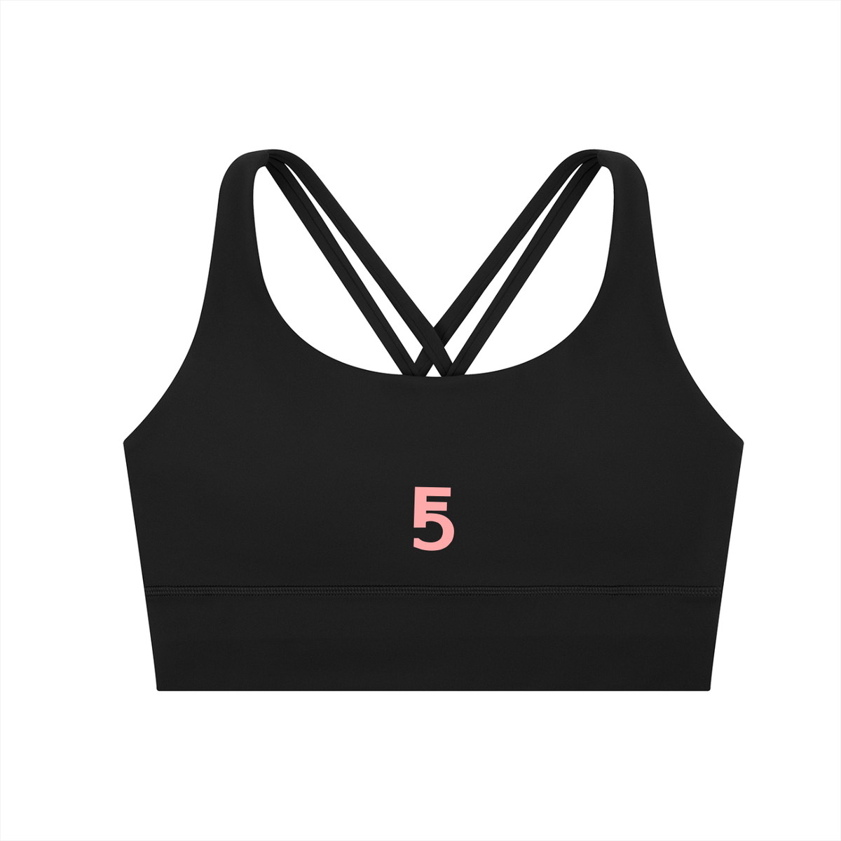 Strappy Criss-Cross Sports Bra Icon | Pink Logo