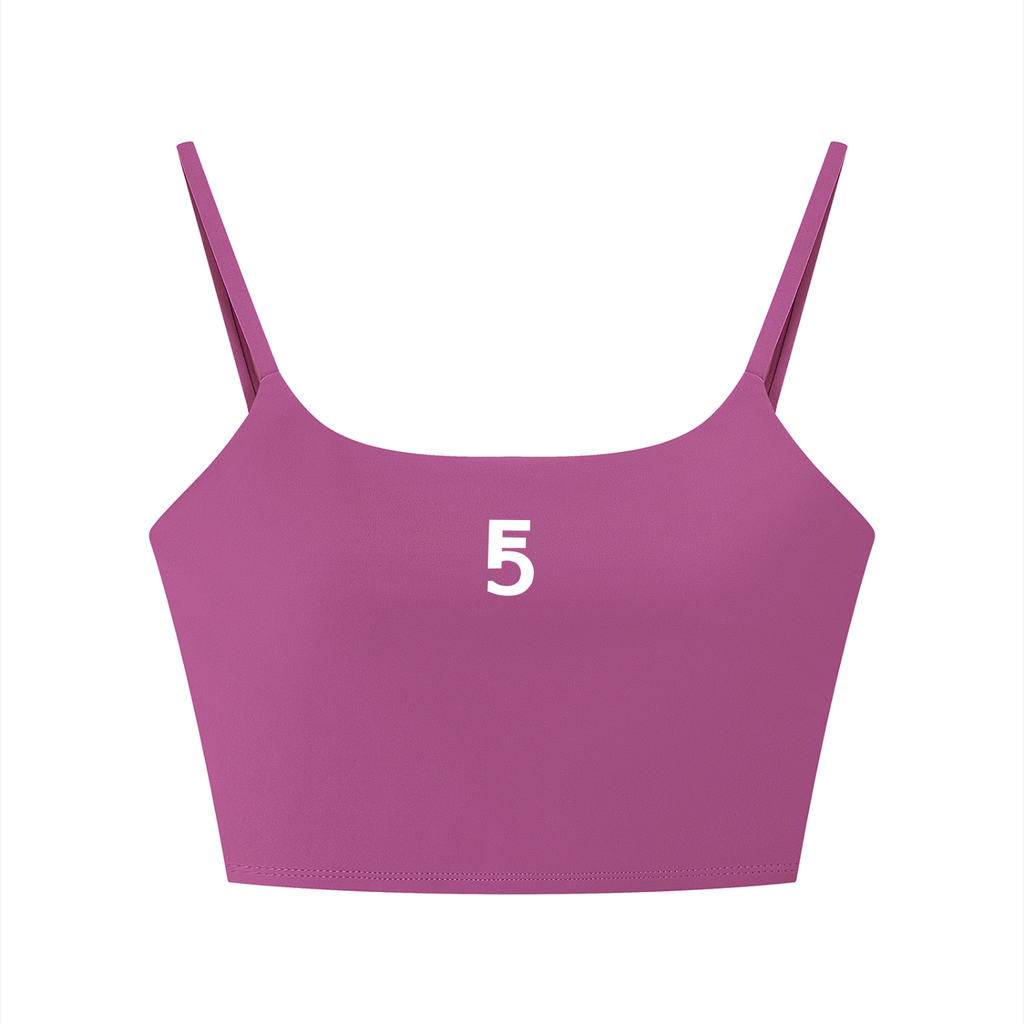 Solid Color Sports Bra Icon | White Logo