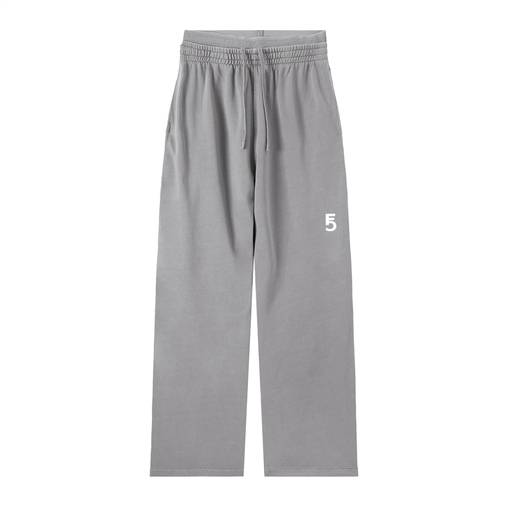 Vintage Washed Waist Pants | White Logo