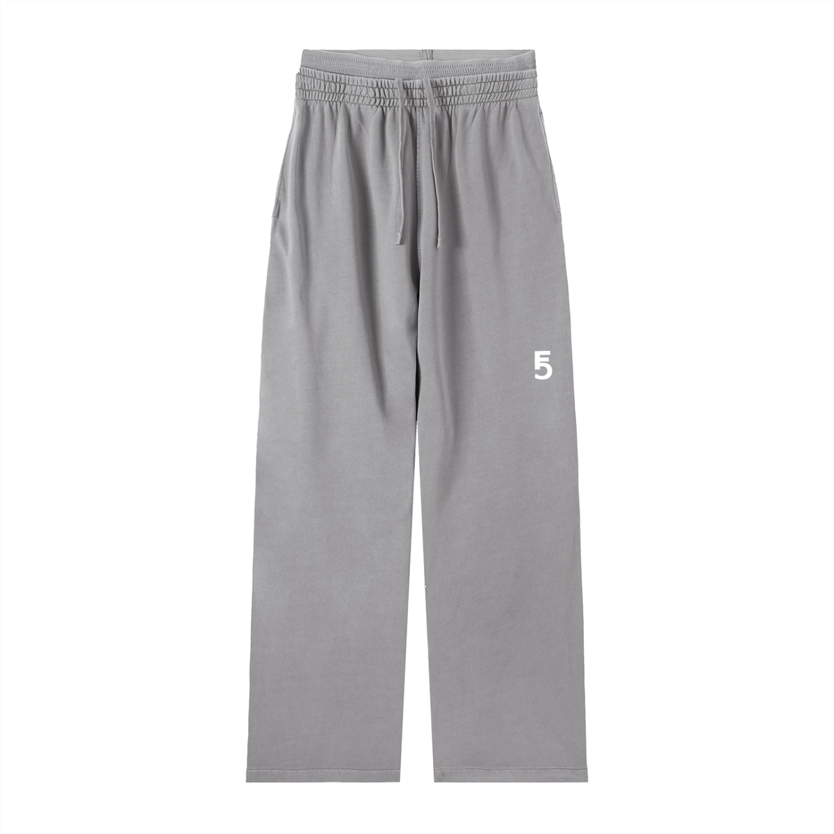 Vintage Washed Waist Pants | White Logo