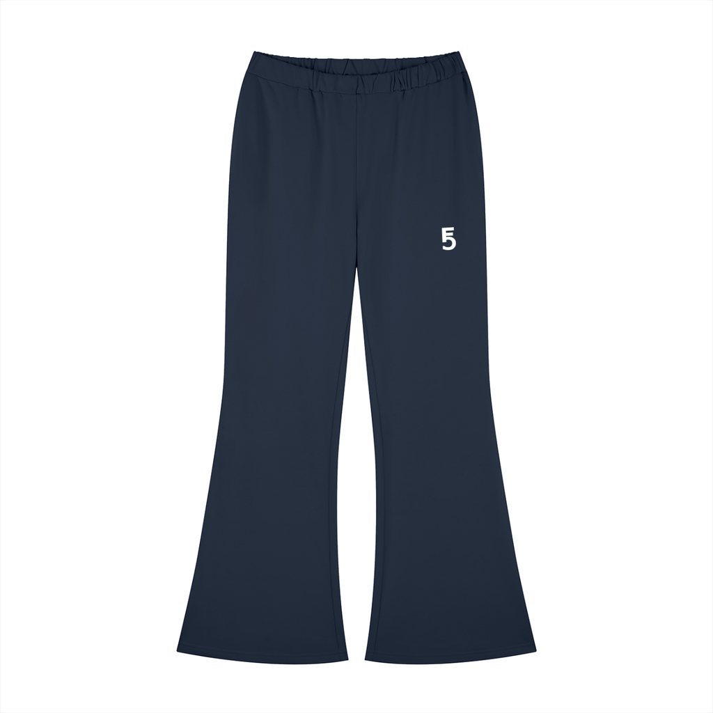 Slim-Fit Flared Sweatpants | White Logo