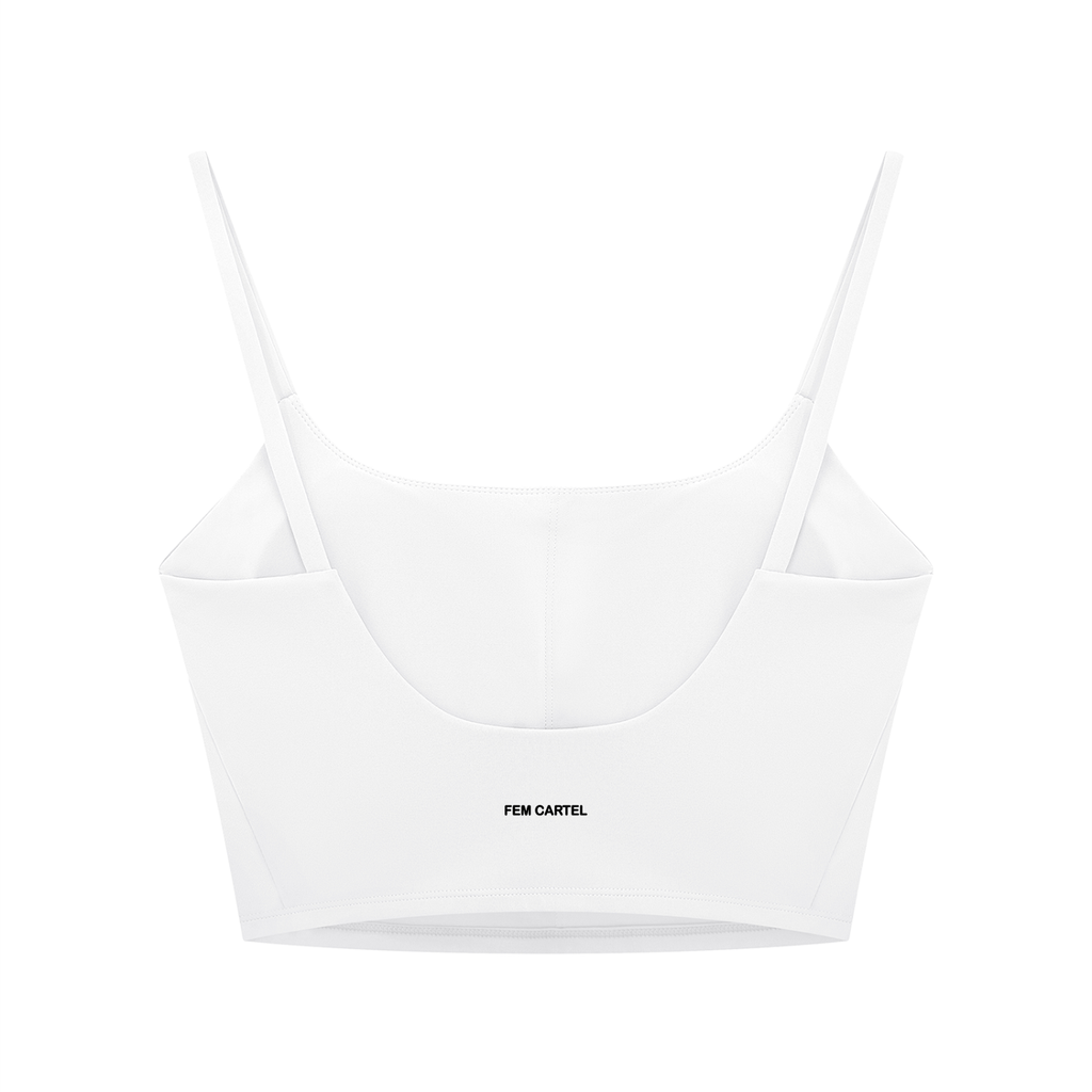 Solid Color Sports Bra Icon | Black Logo