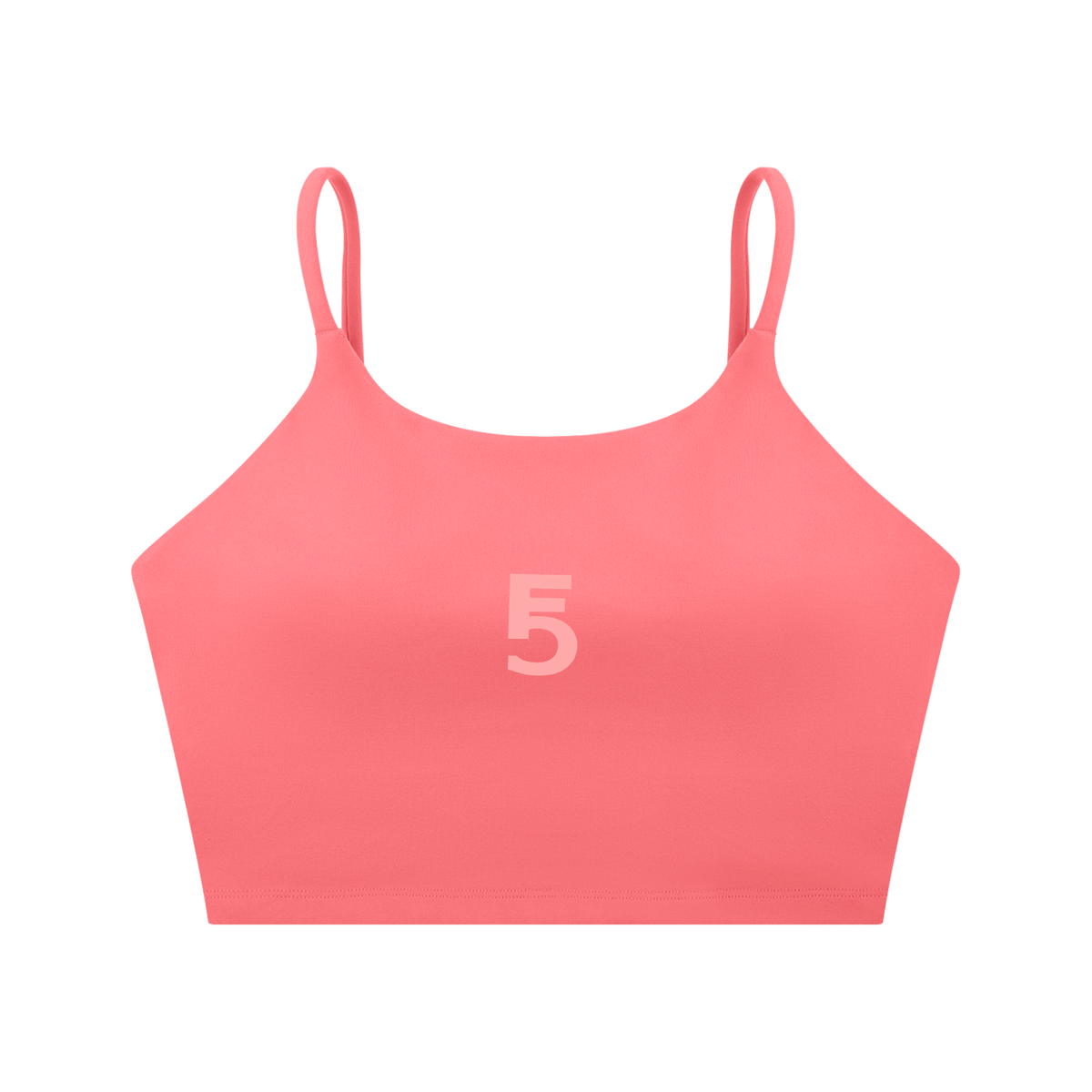 Spaghetti Strap Yoga Sports Bra Icon | Pink Logo