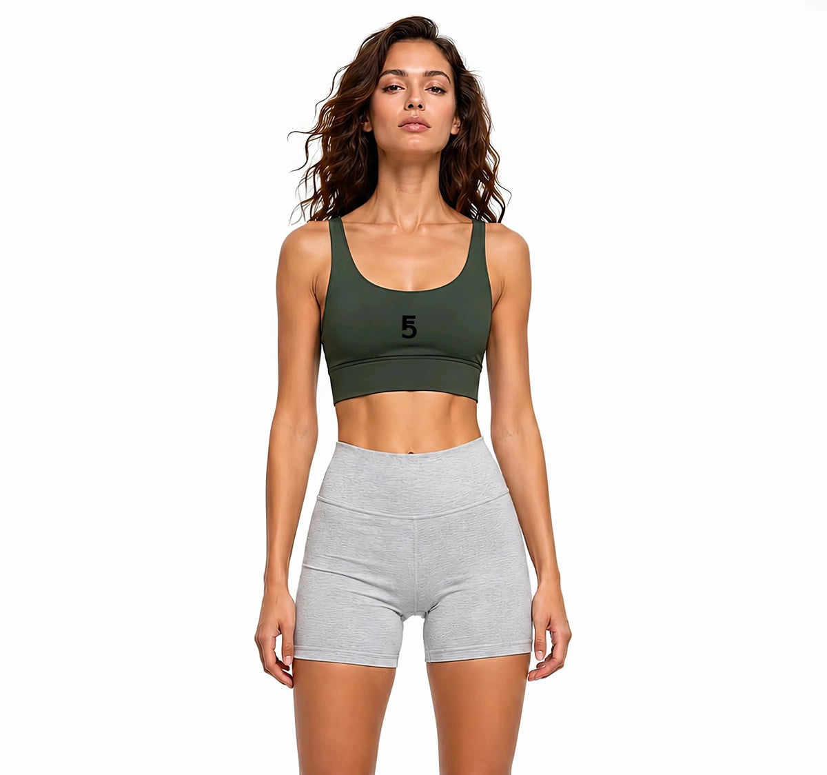 Strappy Criss-Cross Sports Bra | Black Logo