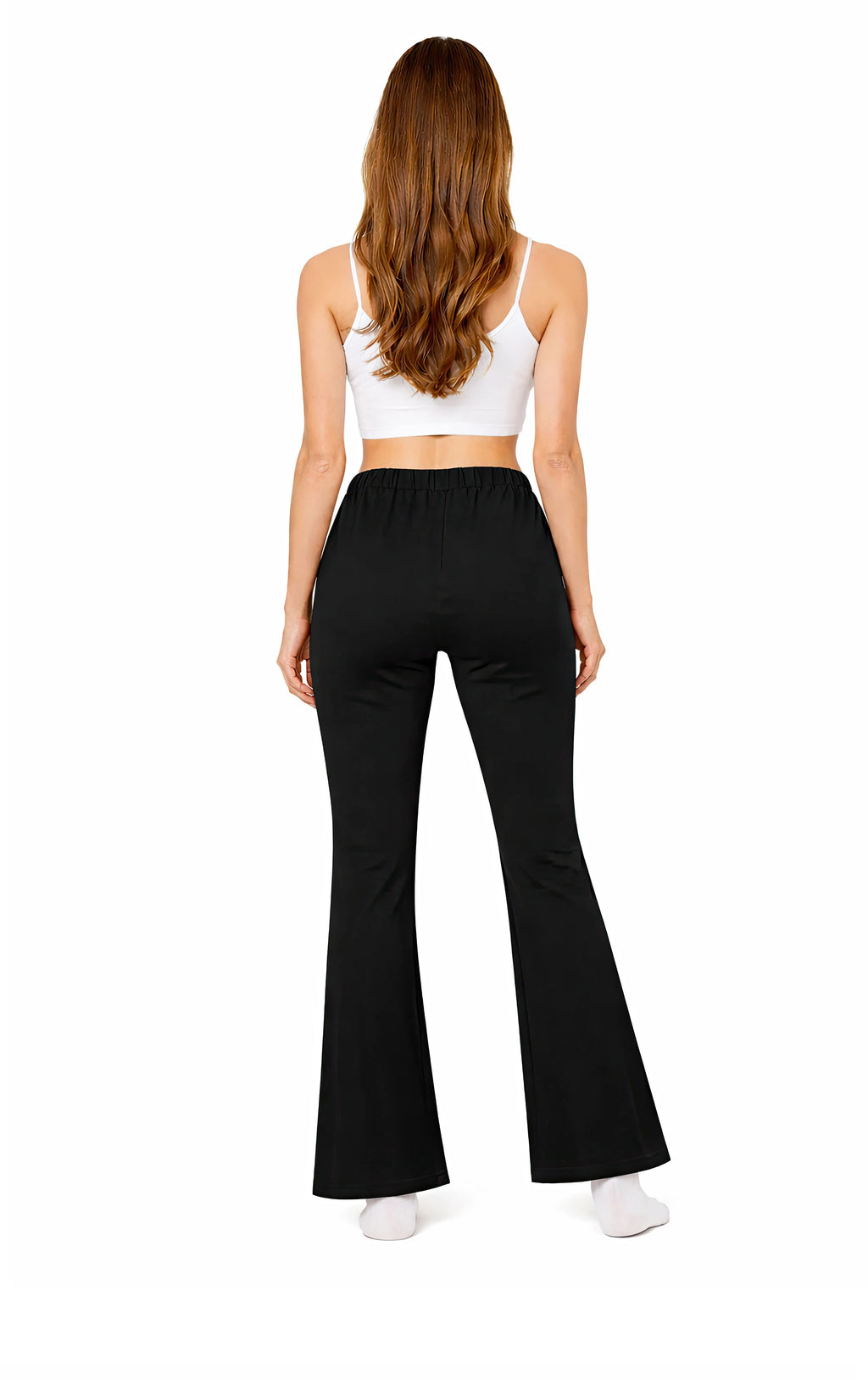Slim-Fit Flared Sweatpants | White Logo
