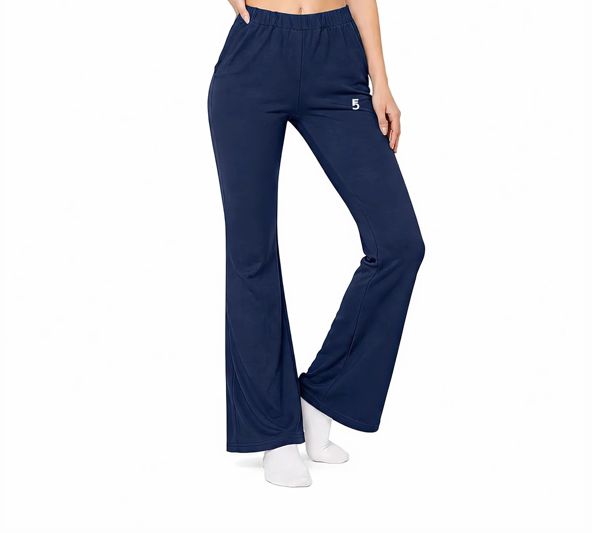 Slim-Fit Flared Sweatpants | White Logo
