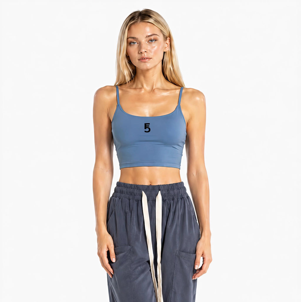 Solid Color Sports Bra Icon | Black Logo