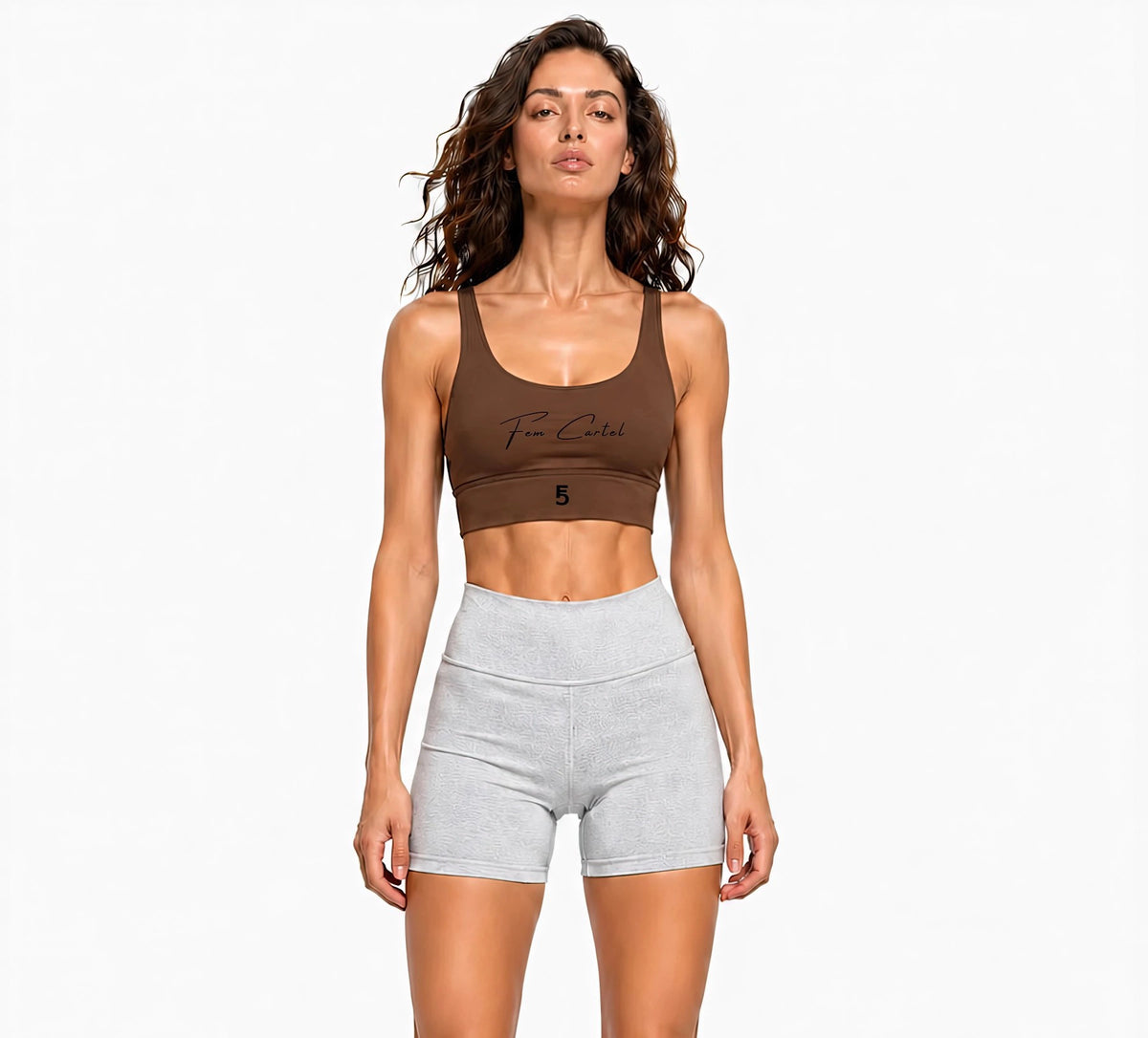 Strappy Criss-Cross Sports Bra | Black Logo