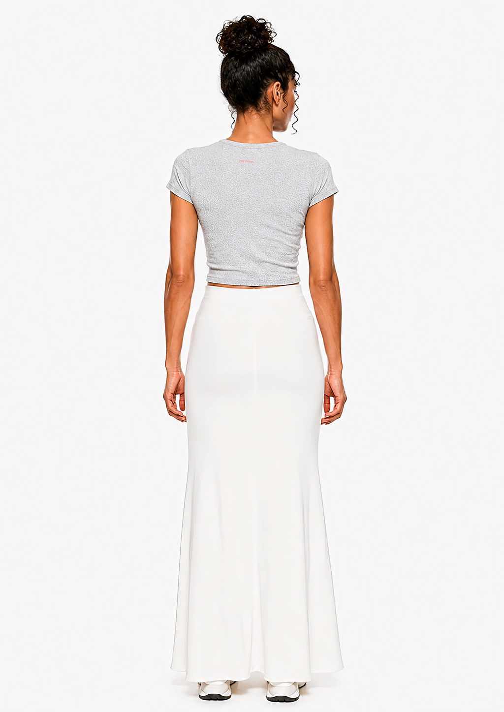 Cropped T-Shirt Script | Pink Logo