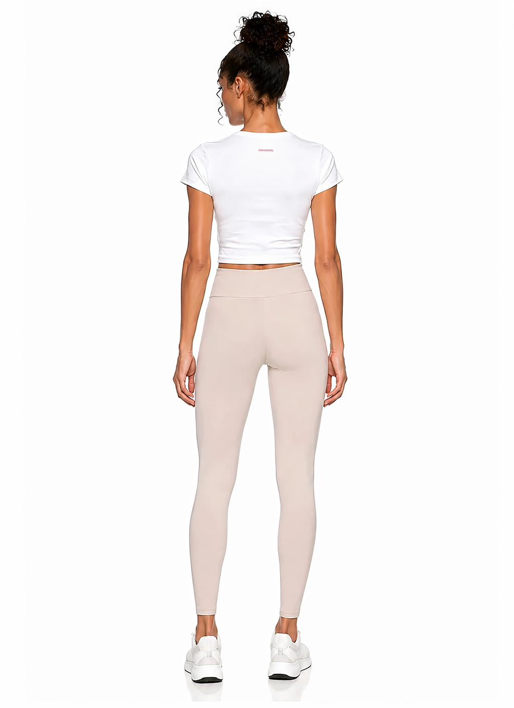 Cropped T-Shirt Script | Pink Logo