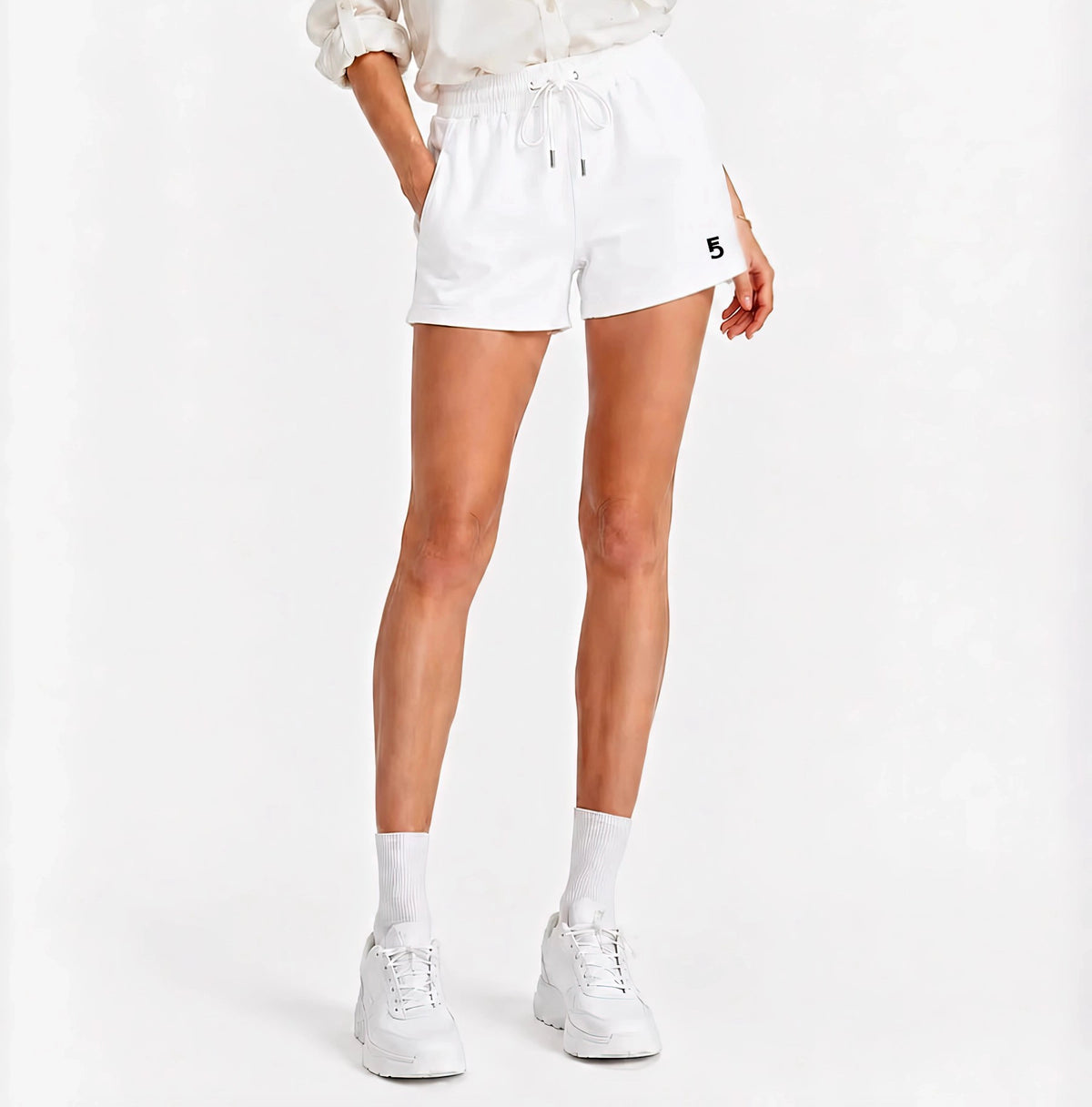 Drawstring Shorts | Black Logo