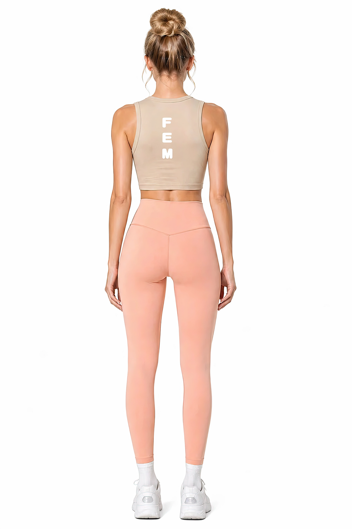 Tight Crewneck Crop Tank Top Icon | White Logo