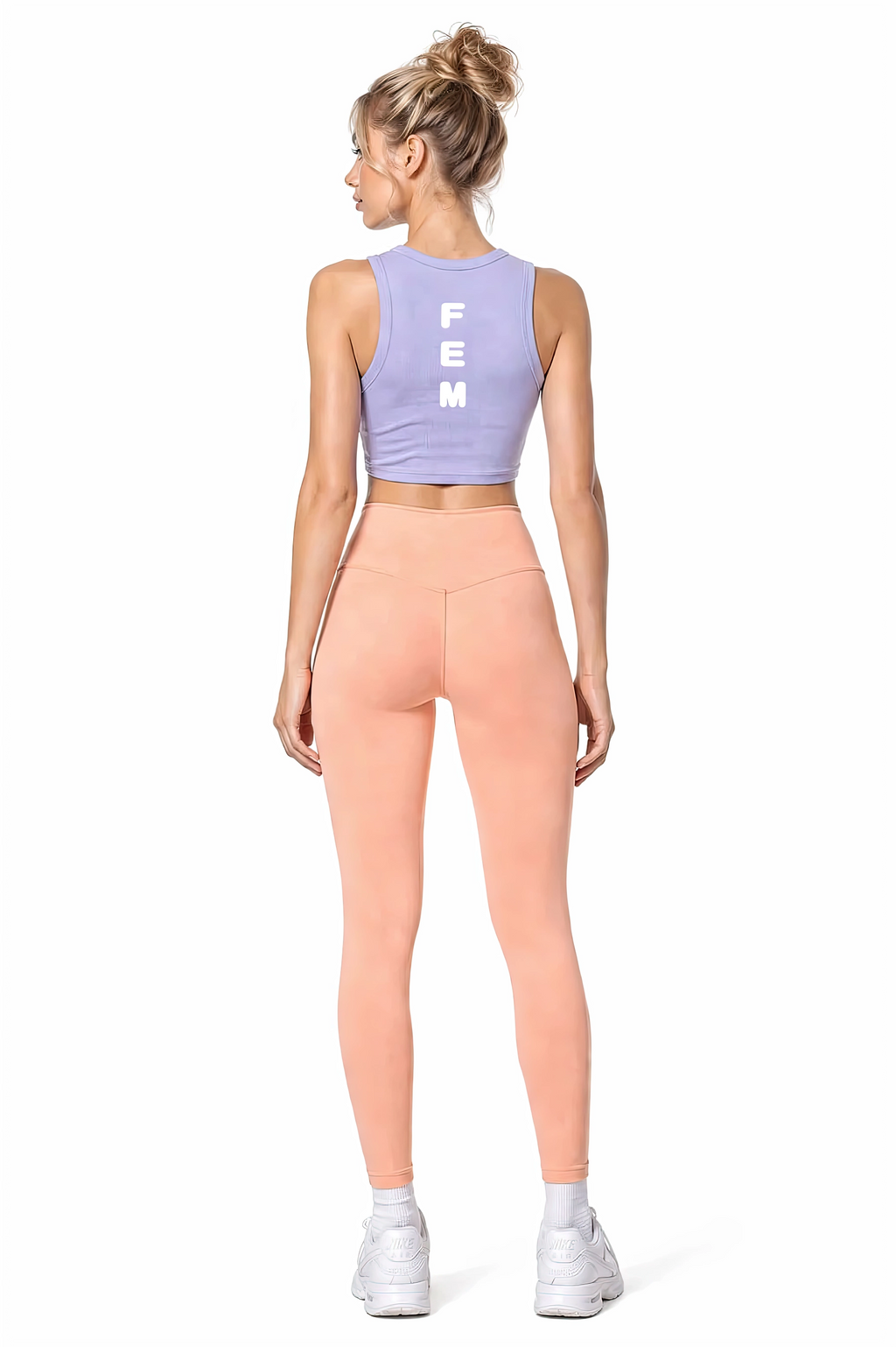 Tight Crewneck Crop Tank Top Icon | White Logo