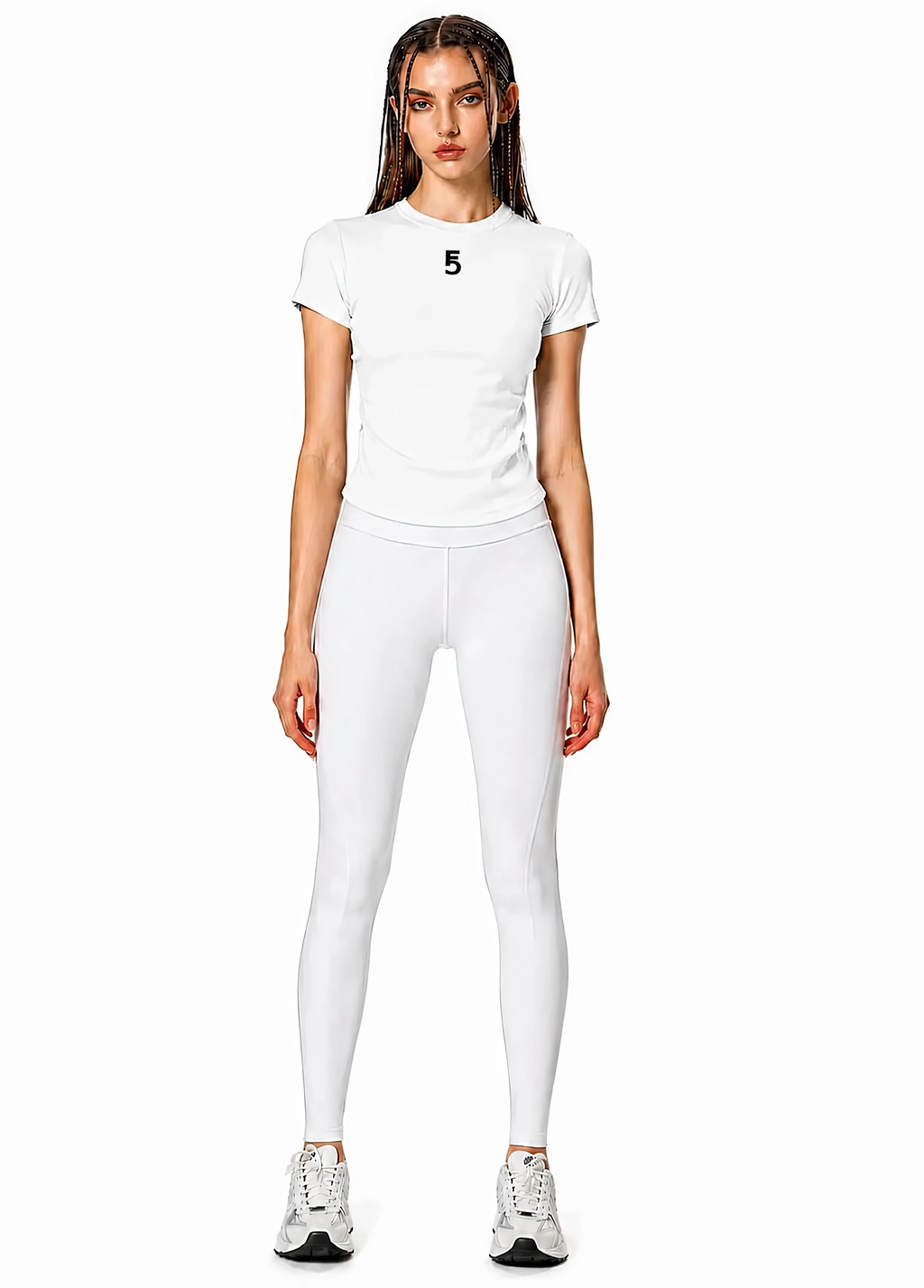 Vintage Washed Bodycon Cotton T-Shirt Icon | Black Logo
