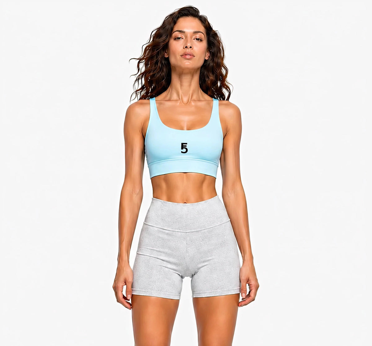 Strappy Criss-Cross Sports Bra | Black Logo