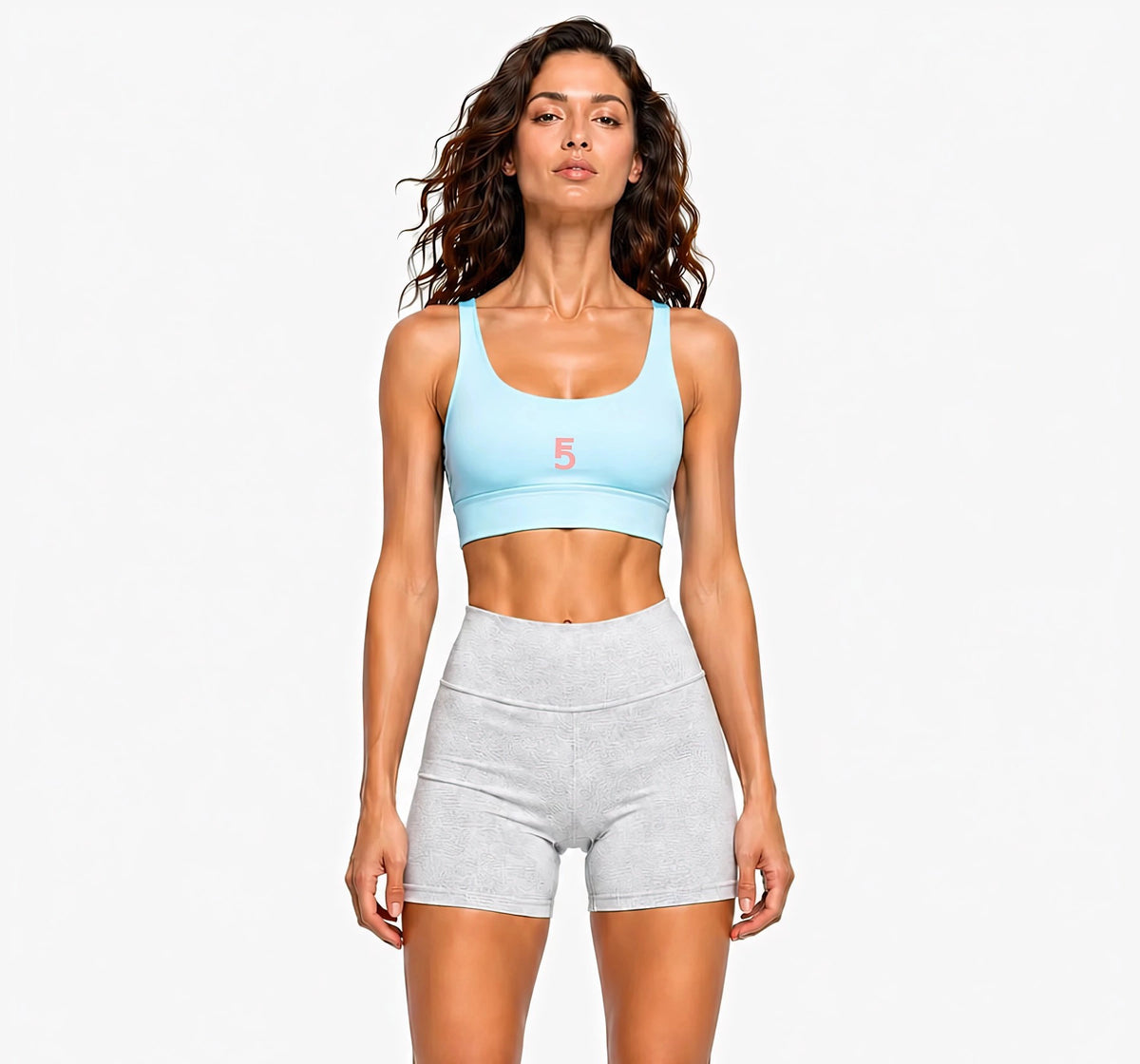 Strappy Criss-Cross Sports Bra Icon | Pink Logo
