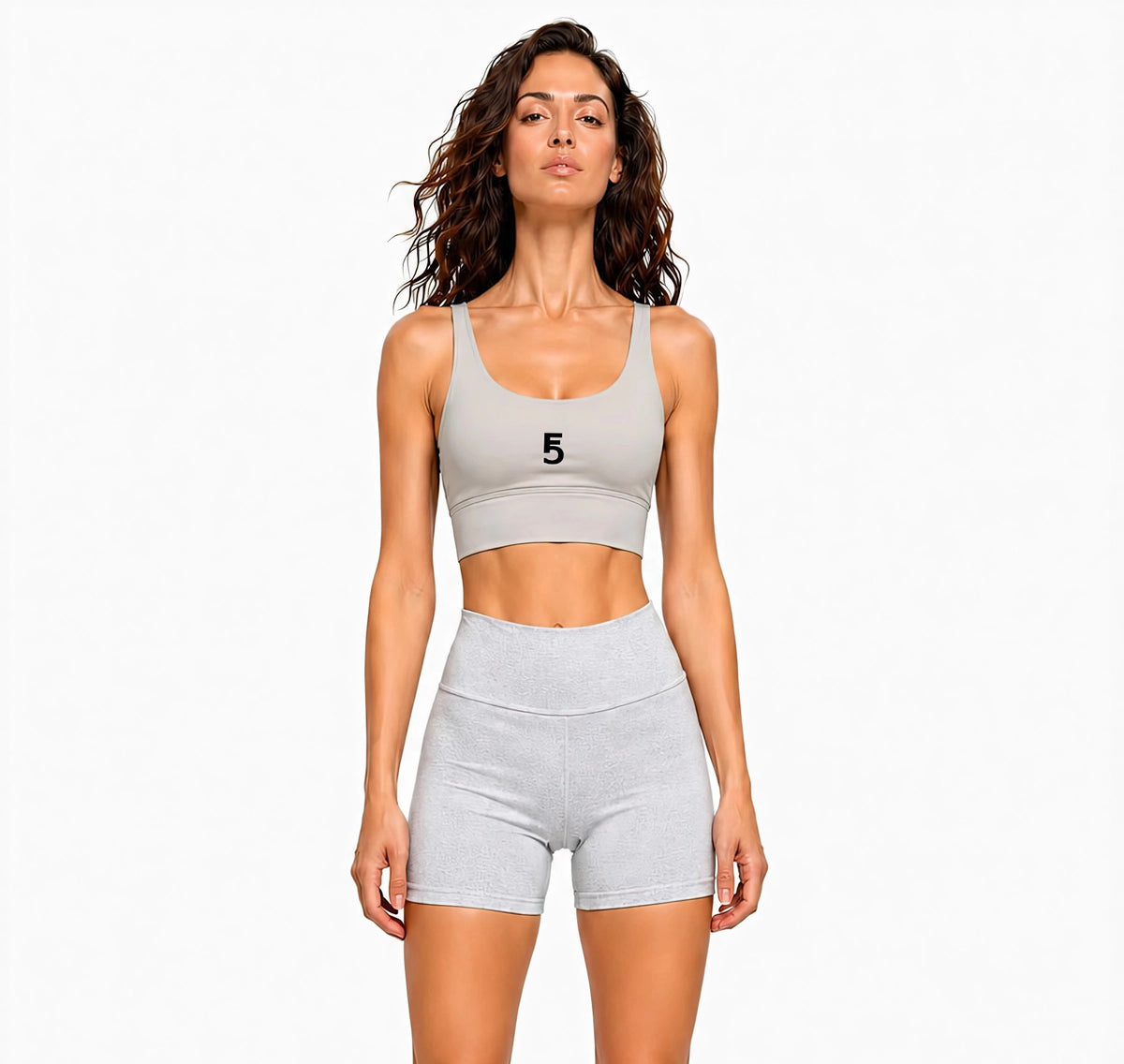 Strappy Criss-Cross Sports Bra | Black Logo