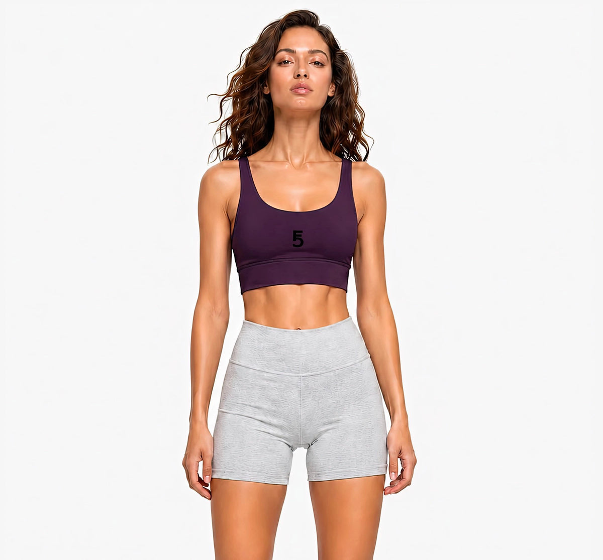 Strappy Criss-Cross Sports Bra | Black Logo