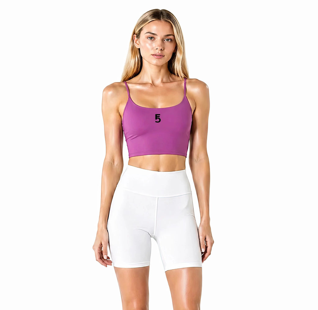 Solid Color Sports Bra Icon | Black Logo