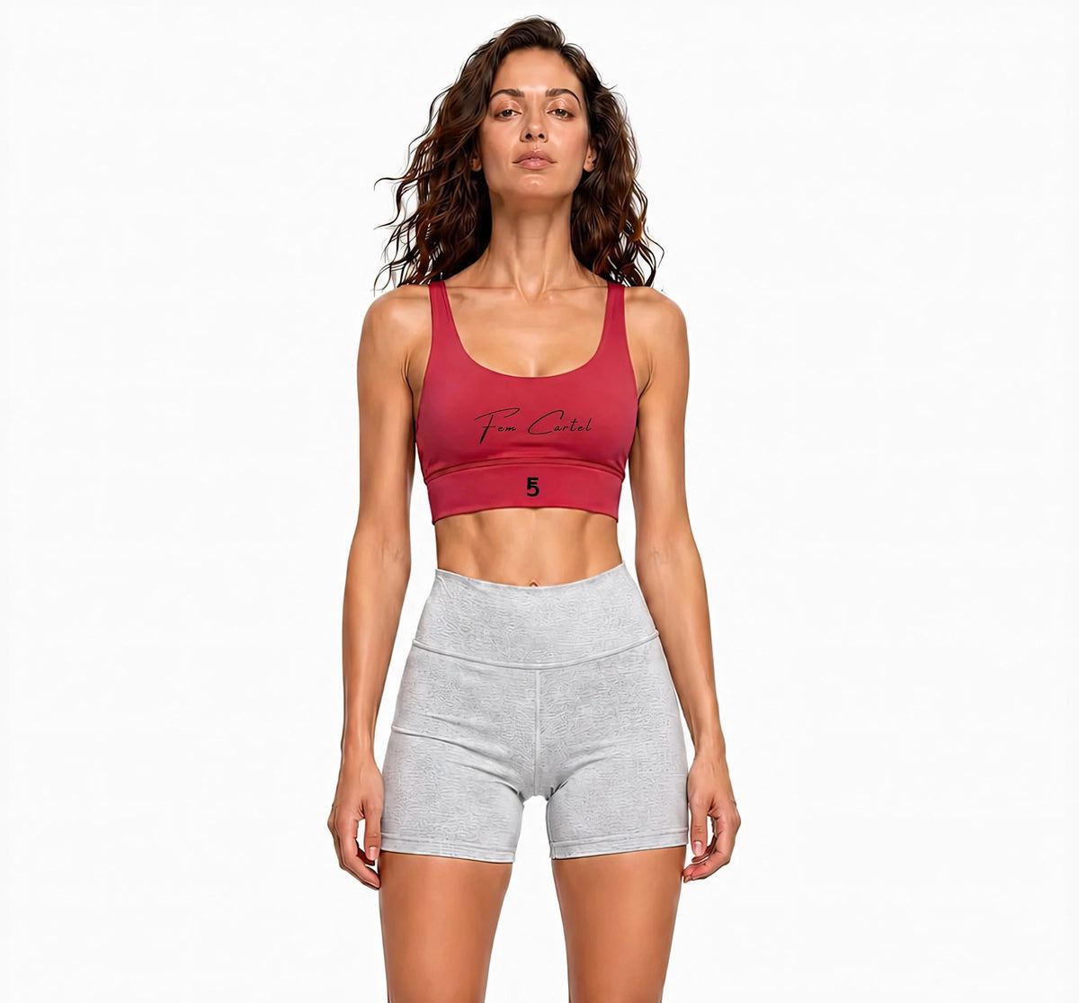 Strappy Criss-Cross Sports Bra | Black Logo