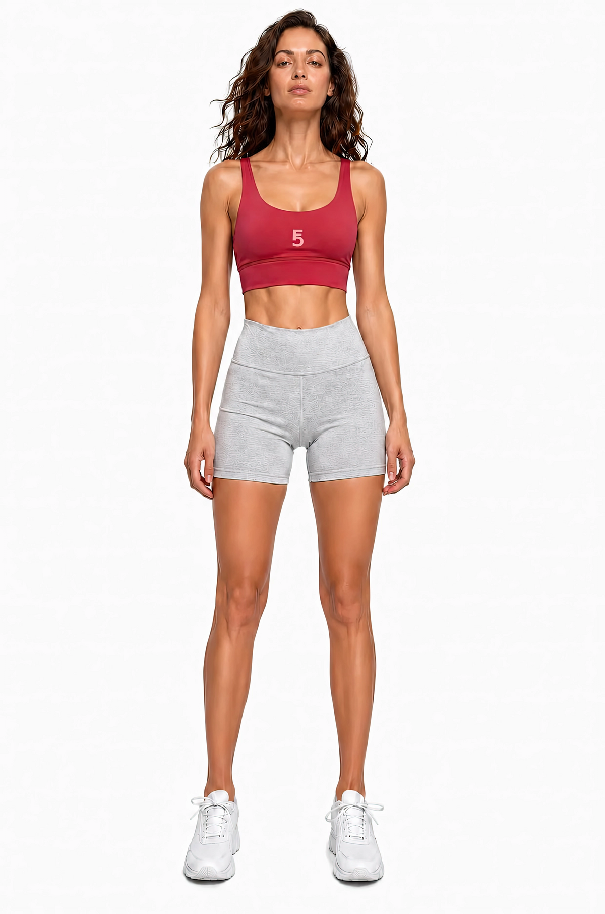Strappy Criss-Cross Sports Bra Icon | Pink Logo
