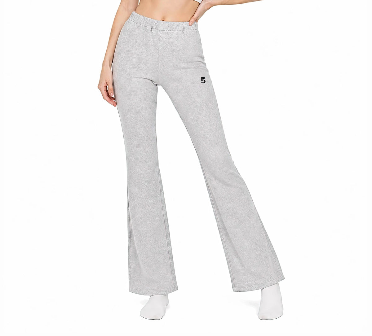 Slim-Fit Flared Sweatpants | Black Logo