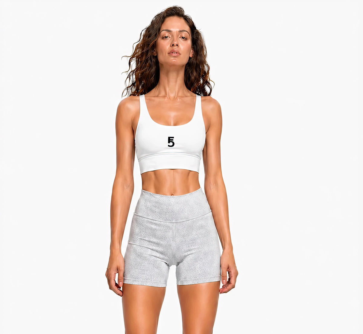 Strappy Criss-Cross Sports Bra | Black Logo