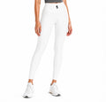 Solid High Rise Leggings | Black Logo